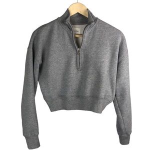 Aritzia Wilfred Free fleece zip top